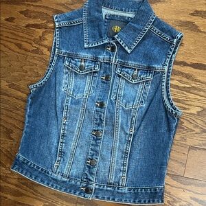 The Limited Blue Denim Sleeveless Vest, size XS